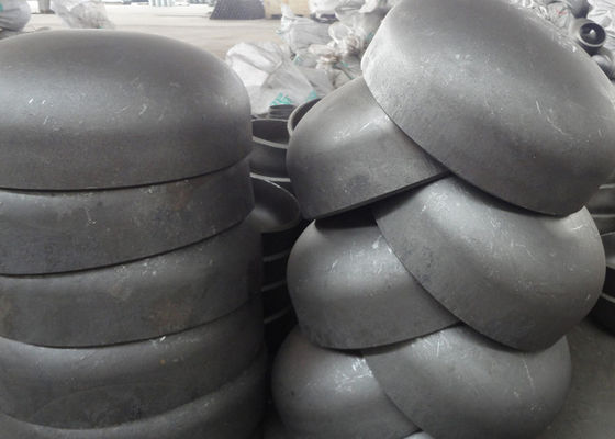 درپوش های انتهایی لوله های فولادی با قطر بزرگ مشکی ANSI B16.9 SCH40 SCH80