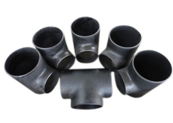 CS SS 14 &quot;16&quot; 18 &quot;Butt Welded لوله اتصالات سه راهی روغن ضد زنگ سیاه و سفید ضد زنگ