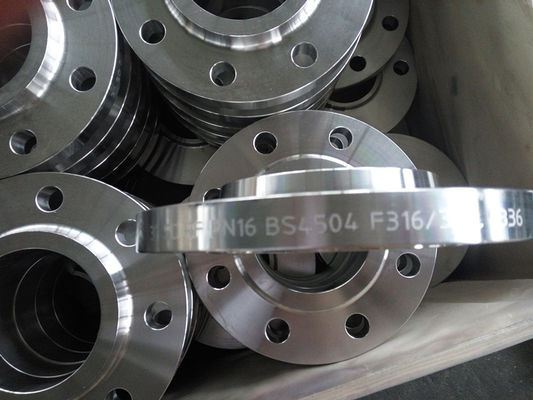 64 &quot;Forge Flange BS 4504 BS10 PN16 SORF Flange Carbon Steel ST37.2 نقاشی زرد