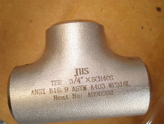 45D 90D 180D مستقیم از جنس استنلس استیل لوله فولادی ضد زنگ جوشکاری ته قنداق تفنگ SS304L SS316L STD SCH40