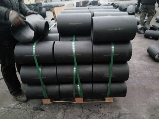 ANSI B16.9 ASTM A234WPB CARBON STEEL PIPE TEE BLACK
