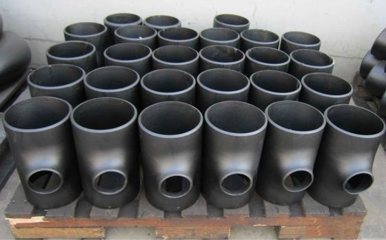 CS SS 14 &quot;16&quot; 18 &quot;Butt Welded لوله اتصالات سه راهی روغن ضد زنگ سیاه و سفید ضد زنگ