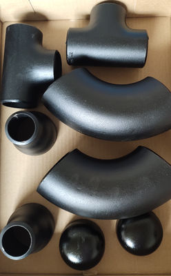 ISO9001 Carbon Steel A234 WPB Cap ANSI B16.28 0.5 اینچ تا 48 اینچ رنگ Blakc