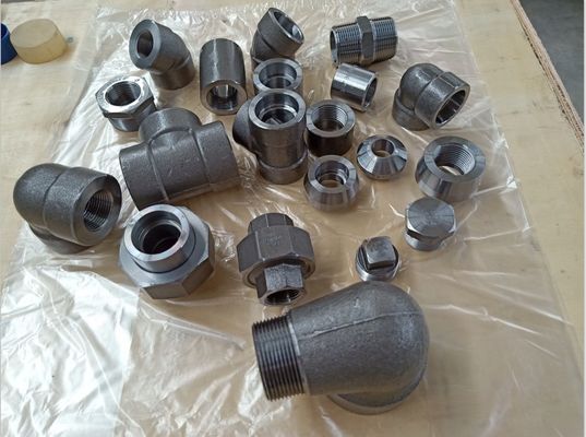 اتصالات گالوانیزه گرم ASME B16.11 ASTM A105 آرنج درپوش 3000LB