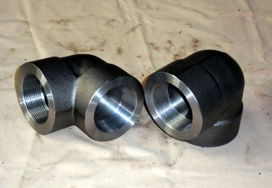 ASME B16.11 اتصالات فورجی ASTM A105N SW اتصال سه راهی زانویی 3000 پوند