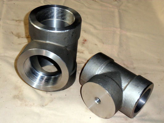 ASME B16.11 اتصالات فورجی ASTM A105N SW اتصال سه راهی زانویی 3000 پوند