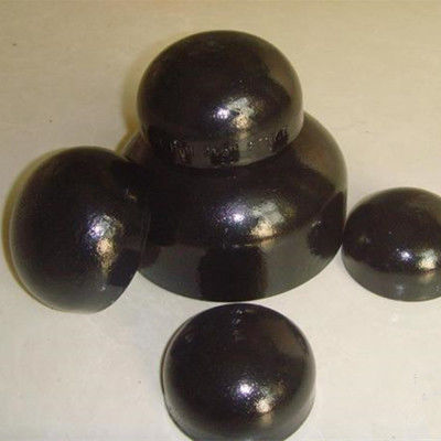 CS SS A234 A105 A403 درپوش لوله فولادی جوش داده شده ضد زنگ روغن سیاه و سفید درپوش انتهایی لوله کشی