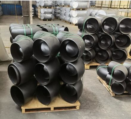 اتصالات لوله جوش داده شده با تهویه ASME B16.9 SCH10 SCH20 STD SCH40 SCH80 آرنج استیل سیاه