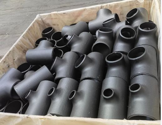 ضخامت لوله سیاه 2 تا 100 میلی متر کاهش دهنده TEE SCH40 SCH80 SCH160