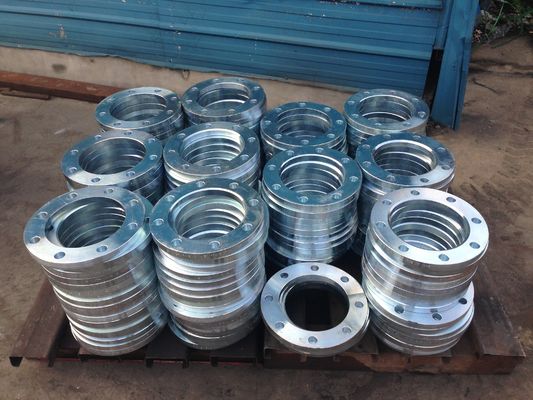 PN10 PN16 S235JR P280GH فلنج شل گالوانیزه EN1092-1 Type02 DIN2642