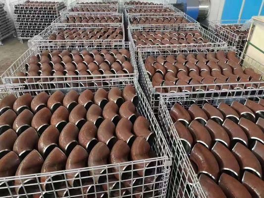 اتصالات لوله جوش داده شده با اسکلت فلزی ASME B16.9 درپوش کاهش آرنج مش سیاه