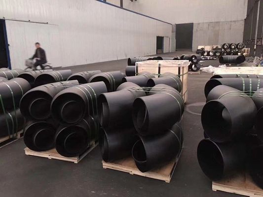 اتصالات لوله جوش داده شده با اسکلت فلزی ASME B16.9 درپوش کاهش آرنج مش سیاه