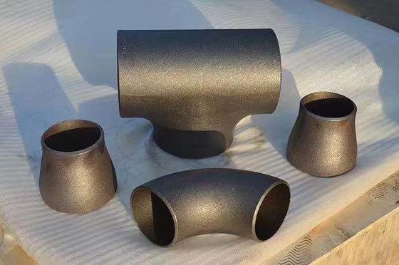 درپوش کاهش دهنده آرنج جوش داده شده بدون درز DIN EN10253 روغن زنگ زده سیاه ANSI