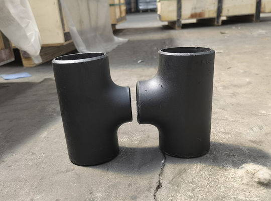 ANSI B16.9 ASTM A234WPB CARBON STEEL PIPE TEE BLACK