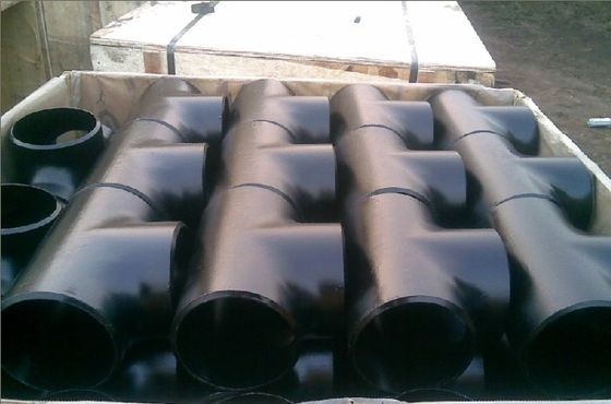 لوله اتصالات Asme B16 9 Elbow Tee Reducer Cap Sch40 Sch80 Black Anti Rust Oil