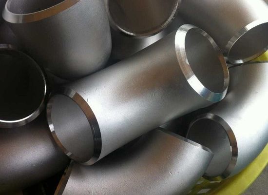 زانویی لوله فولادی کربن DN15 ضد زنگ LR SR 45 90 180 بدون درز با لب به لب